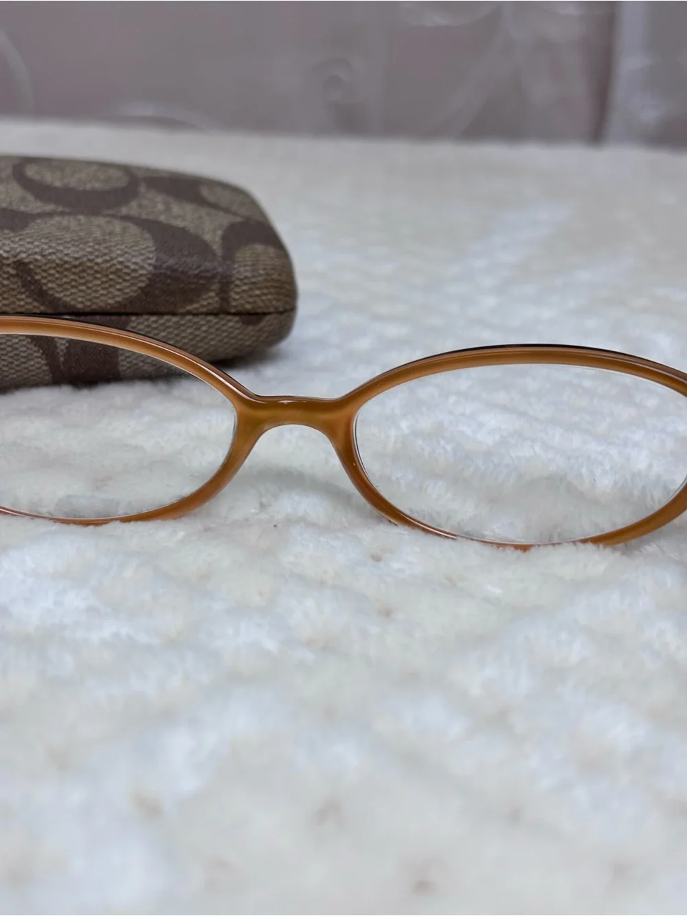 Coach Melissa (516) Tortoise Oval Eyeglasses w/Rx Lenses, Coach Case Included
